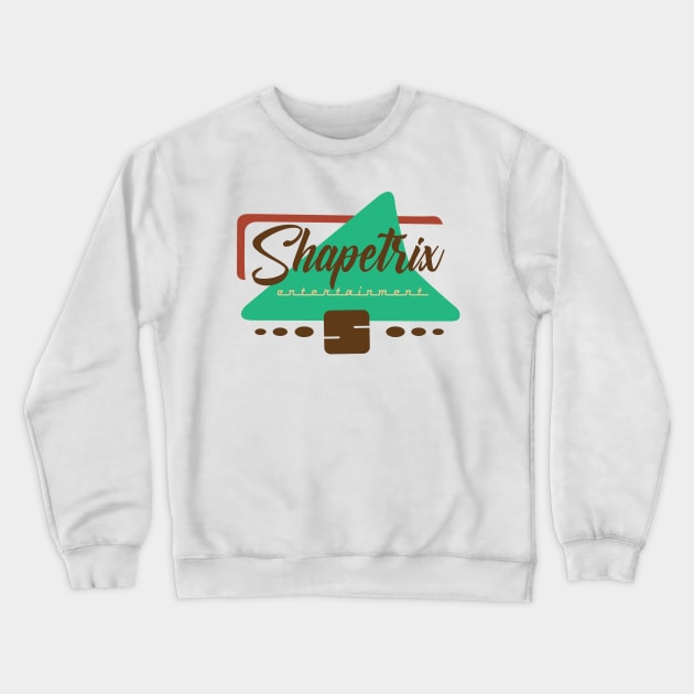 50's Shapetrix Logo - green arrow Crewneck Sweatshirt by Shapetrix